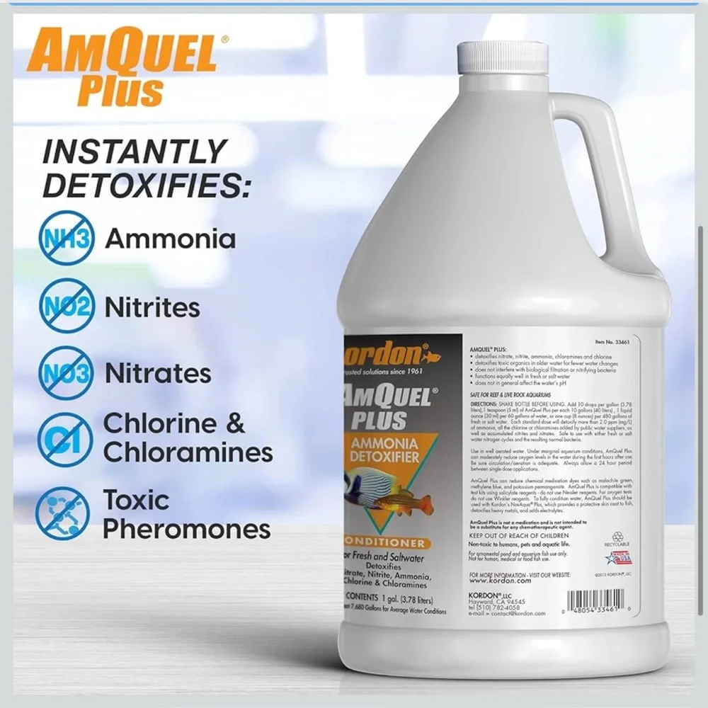 Kordon AmQuel Plus Ammonia Detoxifier Conditioner 1 Gallon